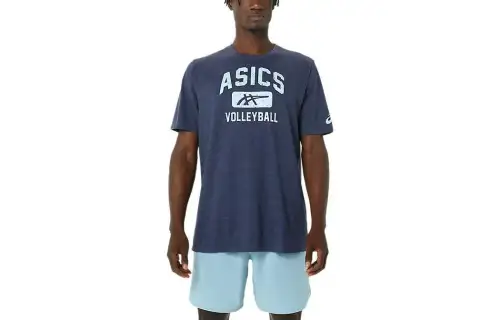 ASICS T Shirts Unisex Light Umber Crew Neck Moderate Straight Fit