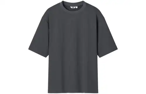 UNIQLO T Shirt Unisex Asphalt Gray