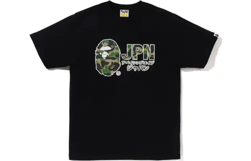 A BATHING APE Abc Camo Jpn Katakana Tee T Shirt Men's