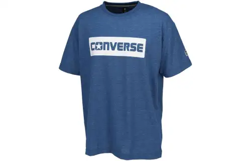 Converse T Shirts Men's Blue Crew Neck Moderate Other