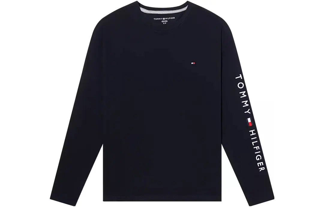 Tommy Hilfiger T Shirts Men's Crew Neck Moderate Straight Fit