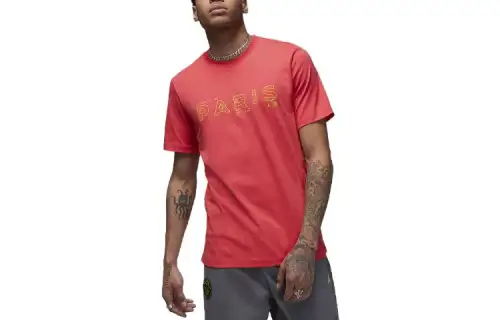 Jordan Paris Saint Germain Paris Saint Germain T Shirt Men's Watermelon Red