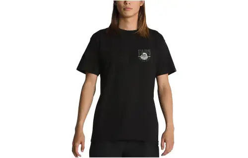 Vans T Shirts Men's Black Crew Neck Moderate Straight Fit