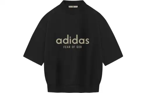Fear of God Athletics Heavy Jersey 3/4 Mock Tee Black