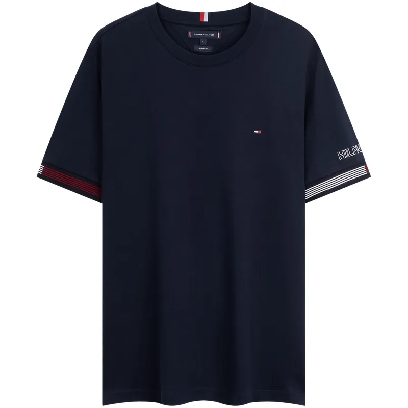 Tommy Hilfiger T Shirts Men's Crew Neck Moderate