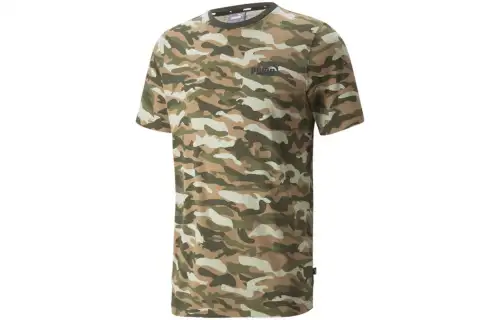 PUMA Essentials+Camo AOP T Shirt Men's Green