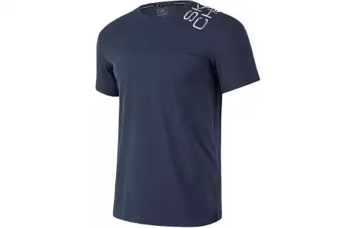 Skechers T Shirts Men's Marine Blue/02MZ Crew Neck Moderate Straight Fit