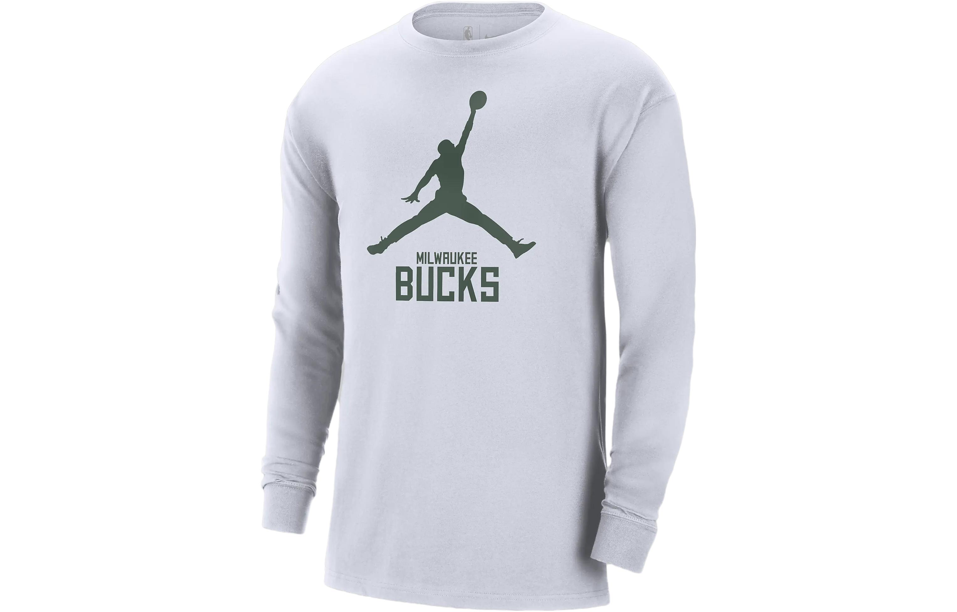 Jordan Milwaukee Bucks Essential Men's Jordan Nba Long Sleeve T Shirt