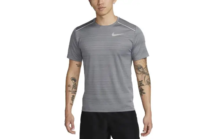 Nike Dri Fit Dri FIT Miler T Shirt Men's Smoke Gray
