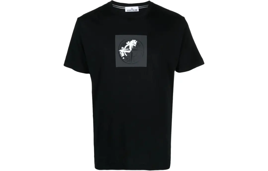 STONE ISLAND Compass print Cotton T shirt