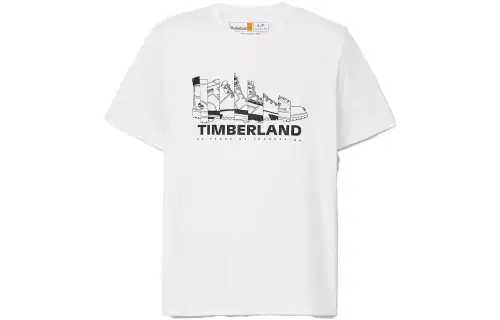 Timberland Short Sleeve Back History Comic Graphic T Shirt T Shirt Unisex White