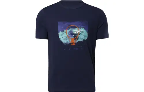 Reebok BB BASKETBALL AAWH RIM T Shirt Men's Dark Blue