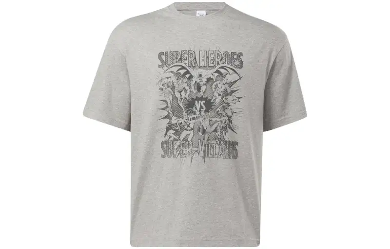 Reebok x DC T Shirt Unisex Gray