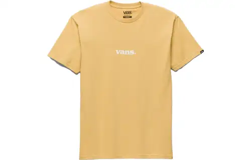 Vans T Shirts Unisex Yellow Crew Neck Moderate Straight Fit