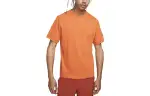 Nike T Shirts Men's Orange Crew Neck Moderate Straight Fit