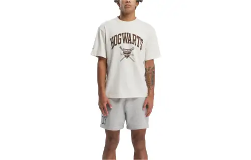 Reebok Harry Potter Logo Print T Shirt Unisex Snow