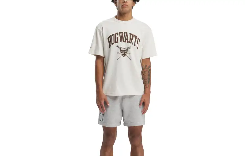 Reebok Harry Potter Logo Print T Shirt Unisex Snow