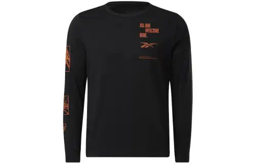 Reebok BB BASKETBALL AAWH LS TEE T Shirt Men's Black