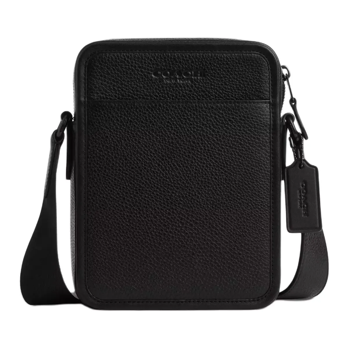 COACH Sullivan Smooth Calfskin Crossbody Bag, Shoulder Bag Small Men's Black