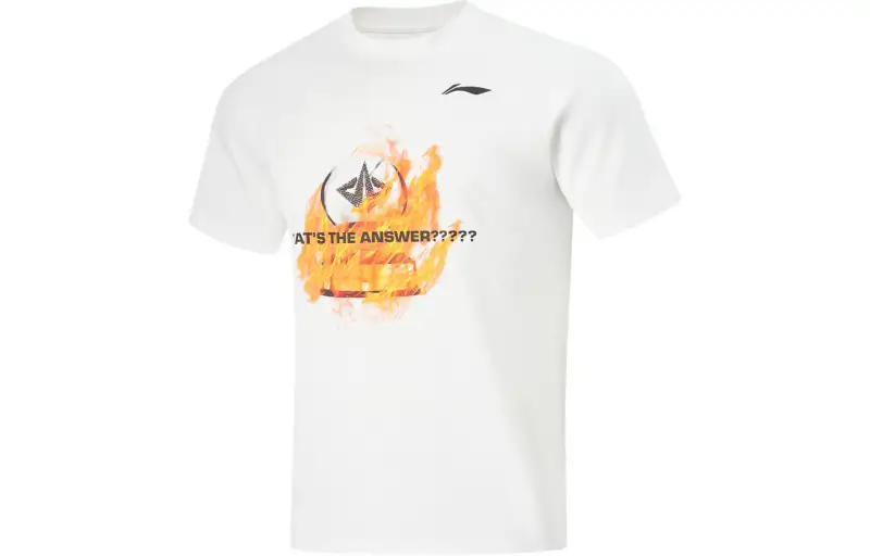 Li Ning Basketball Collection T Shirt Men's Standard White