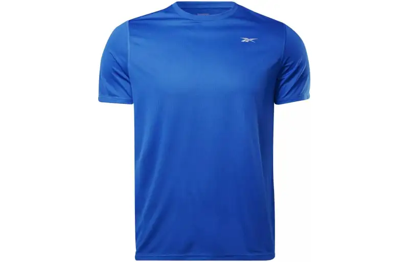 Reebok T Shirts Men's Blue Crew Neck Moderate Straight Fit