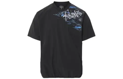 ASICS T Shirts Unisex Black Crew Neck Moderate Straight Fit