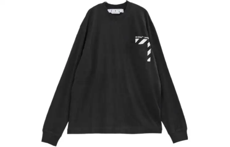 OFF WHITE T Shirt, Loose Fit Men's Black