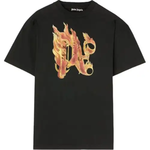 Palm Angels Burning monogram-print T-shirt