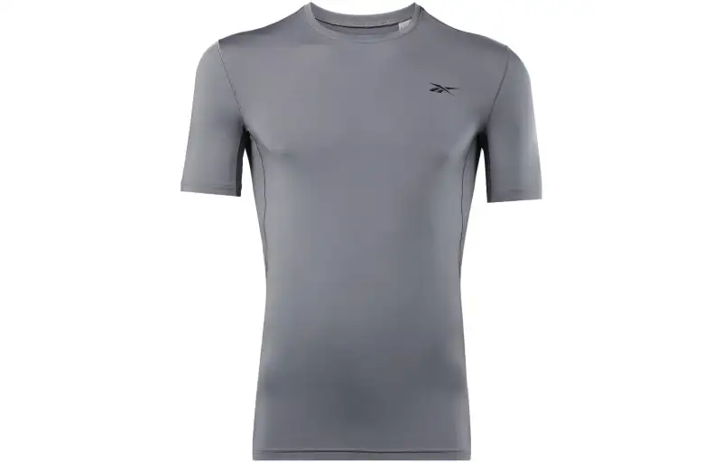 Reebok Logo Detail Compression T Shirt Men's Cool Gray