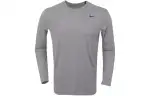 Nike T Shirts Men's Gray Crew Neck Moderate Straight Fit