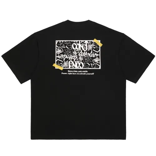 Coca Cola T Shirts Unisex Crew Neck Moderate Straight Fit