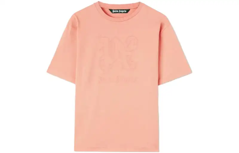 Palm Angels monogram-embroidered cotton T-shirt