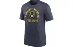 Nike Milwaukee Brewers Swing Big T Shirt Men's Marine Blue