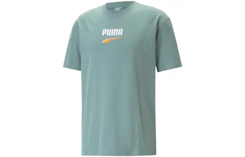 PUMA Downtown Logo Tee T Shirt Men's Green