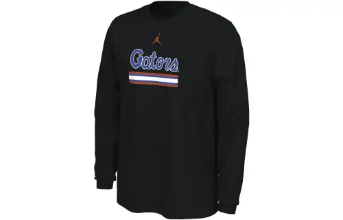Jordan T Shirts Men's Black Crew Neck Moderate Straight Fit