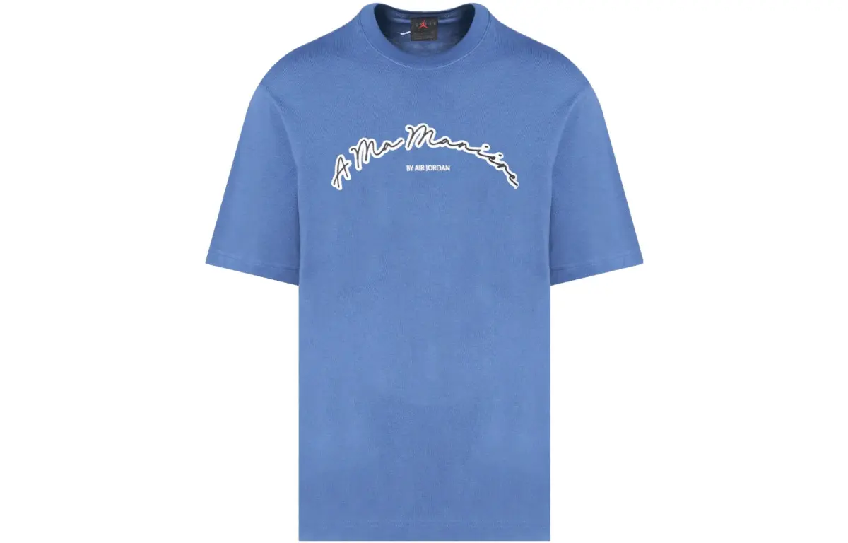 Jordan X A Ma Maniére T Shirt Asia Version Unisex Blue