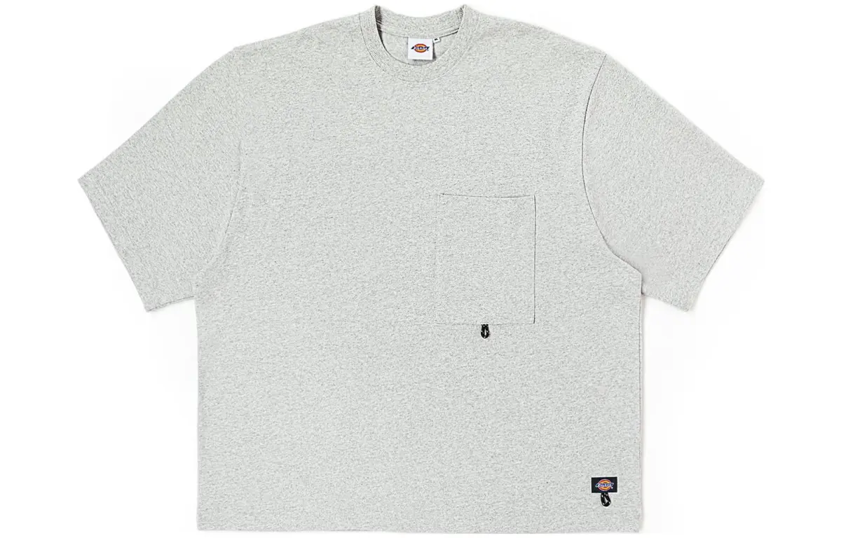 Dickies T-Shirts Men's Plume Gray/CL8 Crew Neck Moderate Straight Fit