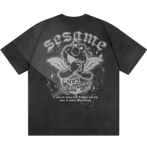 SESAME STREET T Shirts Unisex Crew Neck Thin Heavyweight