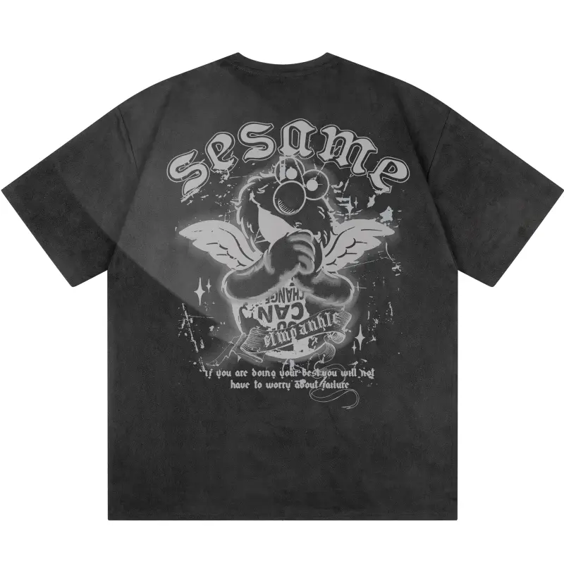 SESAME STREET T Shirts Unisex Crew Neck Thin Heavyweight