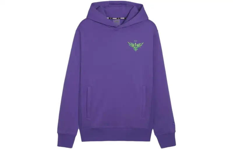 PUMA TOWELING CAT T Shirts Men's Purple Hooded Moderate Other