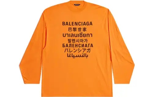 Balenciaga Languages Longsleeve T Shirt