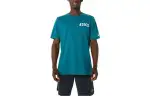 Asics Stripes Sunrise Tee T Shirt Men's Lake Blue