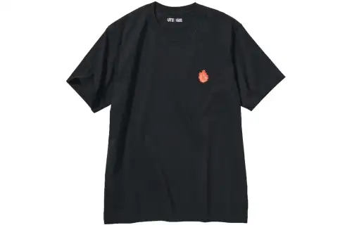 UNIQLO x HUOYINGRENZHE,LIANMINGKUAN FW23 T Shirt Unisex Black