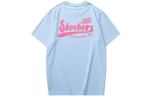 Skechers Colorful T Shirt Unisex Cerulean Sky