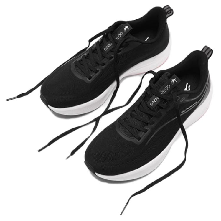 QIAODAN Q LITESPEED 6.0 Slip Resistant Abrasion Resistant Low top Casual Running Shoes Men’s Black White