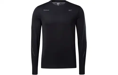 Reebok T Shirts Men's Black Crew Neck Moderate Straight Fit