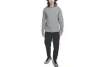 Nike T Shirts Men's Smoke Gray Crew Neck Moderate Straight Fit