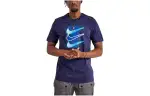 Nike T Shirts Men's Marine Blue Crew Neck Moderate