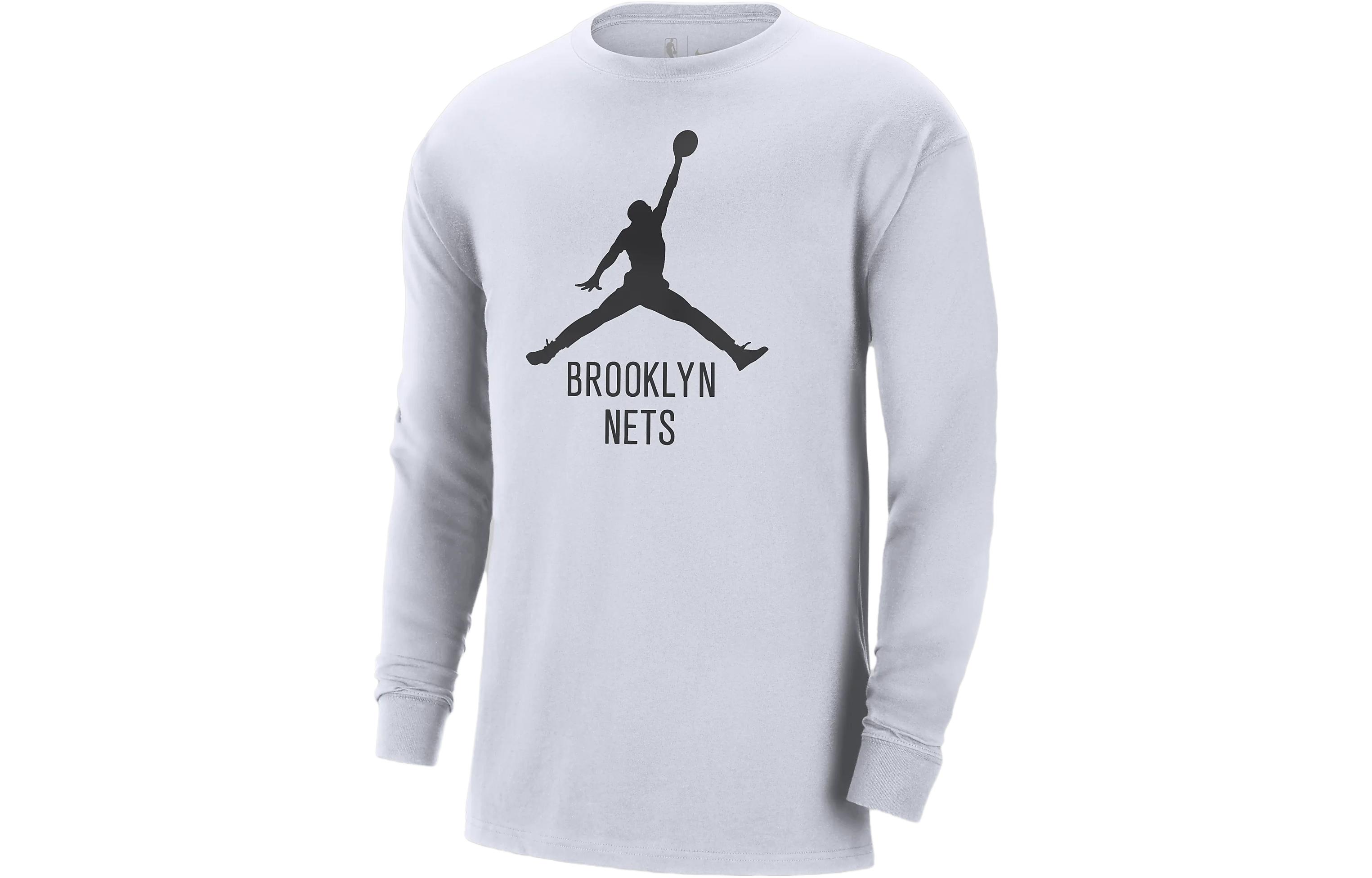 Jordan Brooklyn Nets Essential NBA Brooklyn Nets Essential T Shirt Brook Nets Men's White