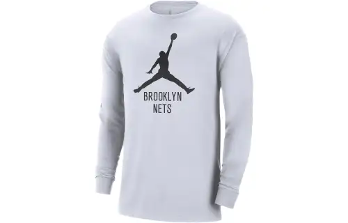 Jordan Brooklyn Nets Essential NBA Brooklyn Nets Essential T Shirt Brook Nets Men's White